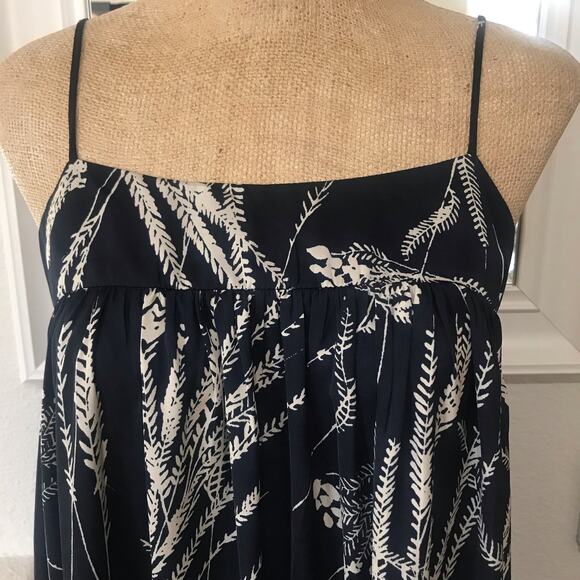 Banana Republic Trapeze Maxi Dress NWT NEW Size 2 Petite Navy Beige Beach Boho - Picture 6 of 14